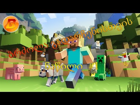 Minecraft - #1 (ბრძოლა გადარჩენისთვის)(xD effect \u0026 SmashTheBrutt)