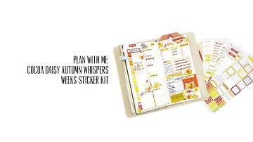Plan with Me: Cocoa Daisy Autumn Whisper Daisy Weeks Sticker Kit