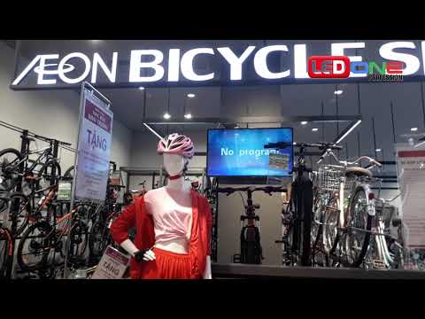 Cty LEDONE Lắp đặt Hoàn chỉnh 5 LCD quảng cáo treo tường 49" Wifi cho Gian hàng hãng Big Bicycle.