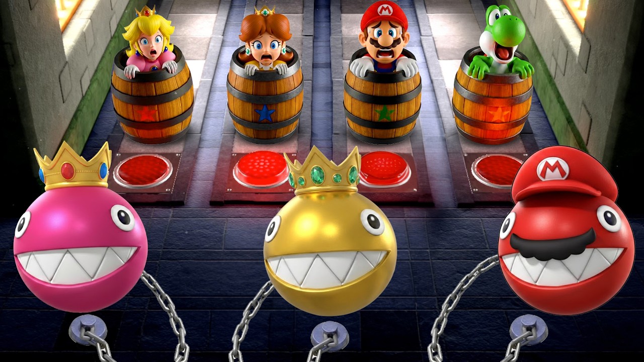 【マリオパーティ スイッチ】すべての最高のミニゲーム ピーチ VS デイジー VS マリオ   VS ヨッシー 4K UHD (2160P)