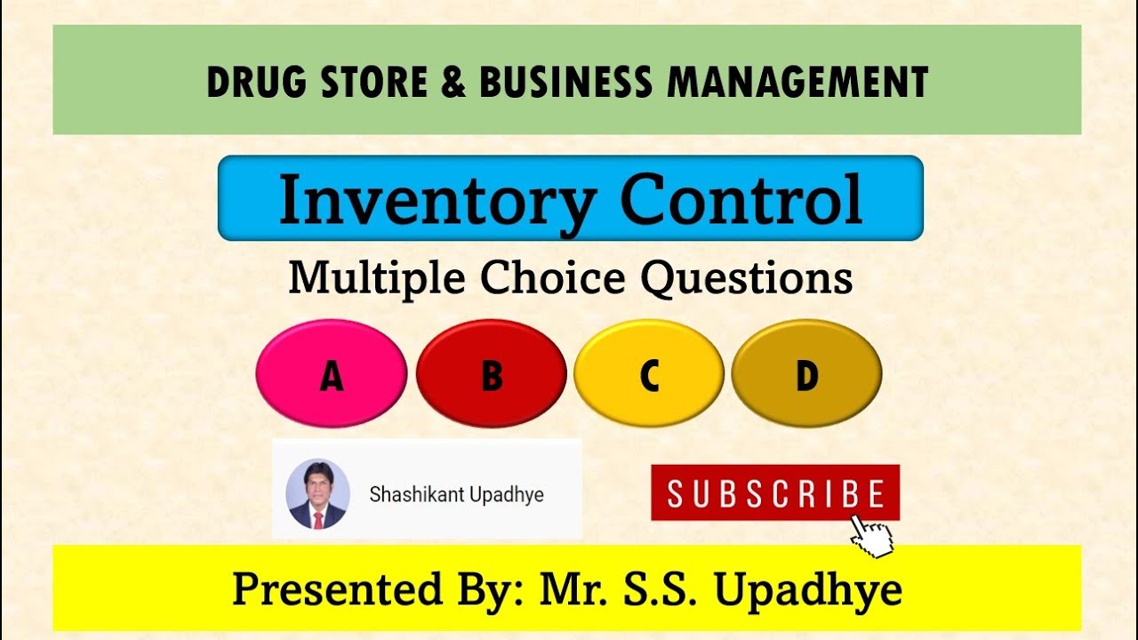 Inventory Control Questions | Inventory Control | Multiple Choice Questions | DSBM | MCQs | - YouTube