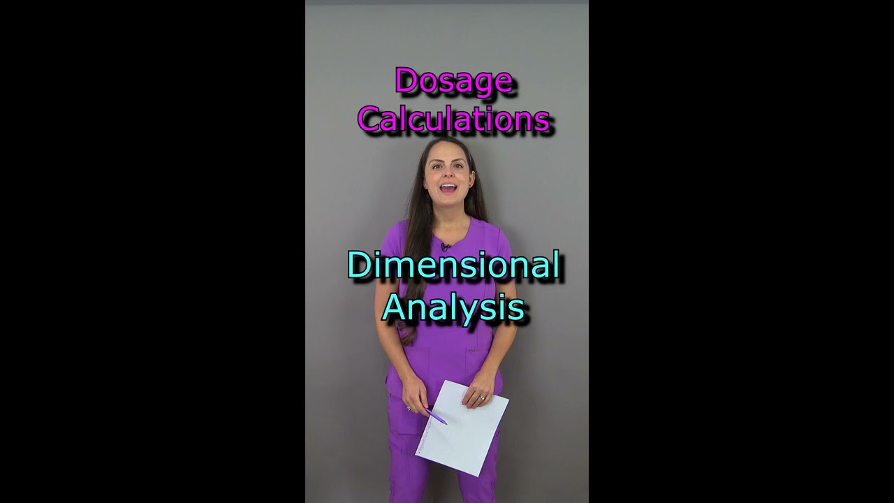Dosage Calculation Problem Nursing School Shorts