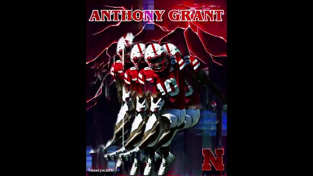 PAC-MAN Anthony Grant Nebraska Husker Football Running Back 2022 