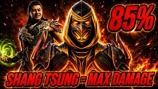 THESE MAX DAMAGE 70%-85% SHANG TSUNG COMBOS ARE OVERPOWERED!: MORTAL KOMBAT 1