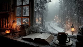 🕯“The Lantern Lit Forest Road — A Winter Path of Quiet Thought” | Dark Academia Ambience