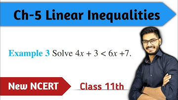 Class 11 Example 3 of Linear Inequalities || Chapter 5 Linear Inequality || New NCERT ||  Examples