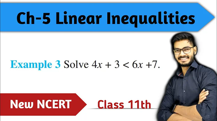 Class 11 Example 3 of Linear Inequalities || Chapter 5 Linear Inequality || New NCERT ||  Examples