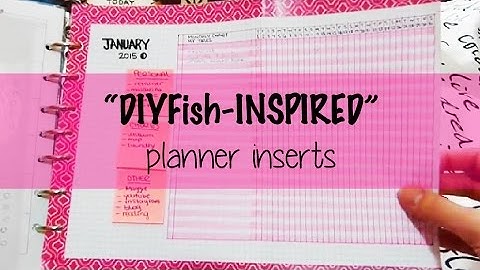 DIY Fish Inspired Planner Inserts