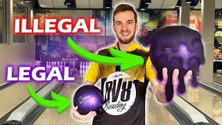 Legal vs Illegal Bowling Ball!!