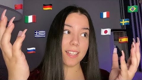 ASMR IN 20 DIFFERENT LANGUAGES