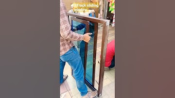 Sliding window 🪟       2 Track one-way Glass #shorts #windows