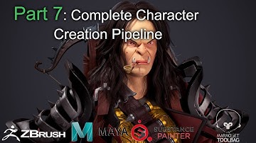 Part 7 :  Create Realtime 3d Character for game in maya, zbrush, substance painter