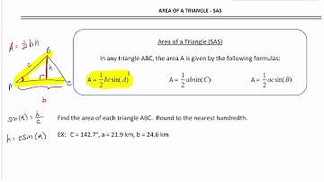 Area of Triangle   SAS