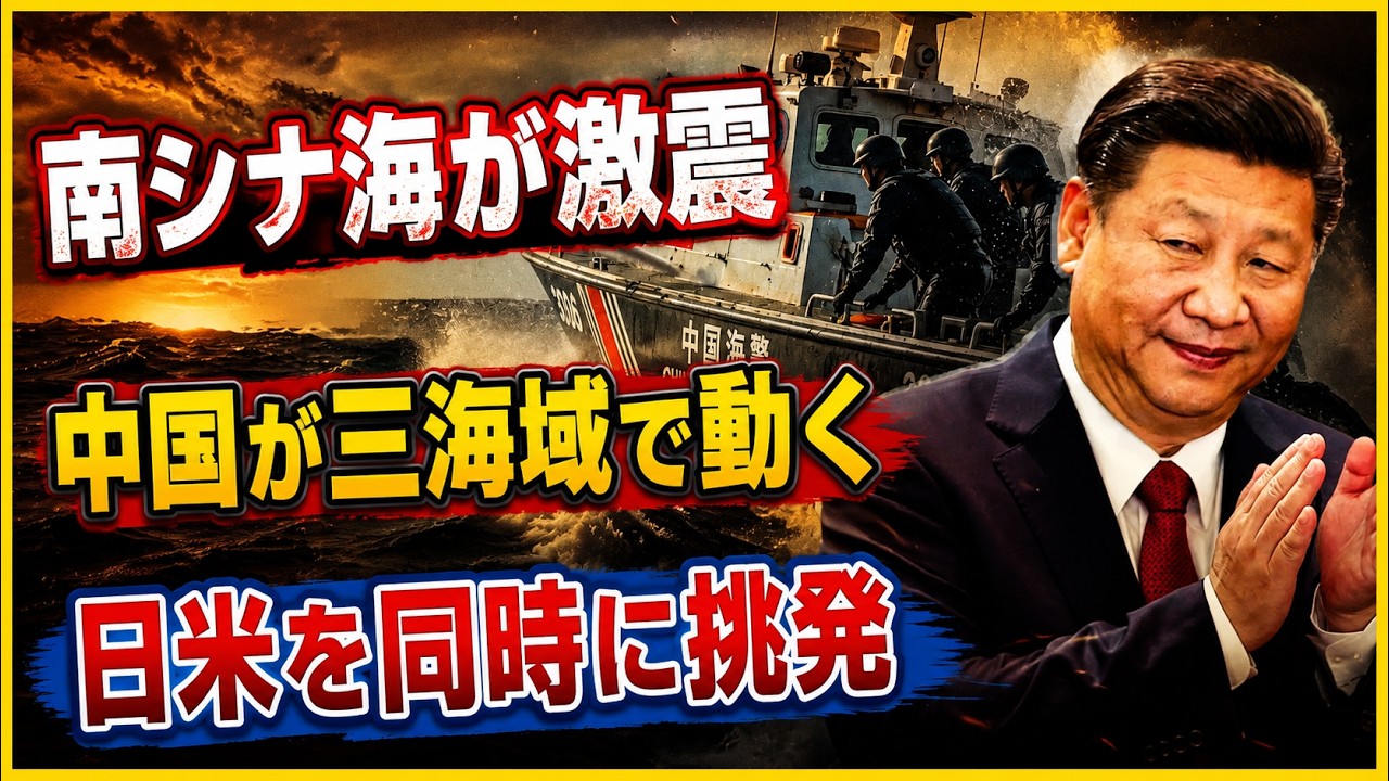 南シナ海が激震！中国が「3つの海」で同時攻勢、日米の反応を試すのか