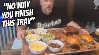 'YOU CAN'T EAT THAT ENTIRE TRAY OF MEAT!'  LARGEST BBQ ON THE EAST COAST