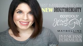 New Drugstore Beauty 1st Impression Review | Jesses Girl + Physicians Formula + EcoTools @girlythingsbye