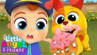 Who Took the Cookie? | Baby John is the Cookie Police | Little Angel And Friends Kid Songs