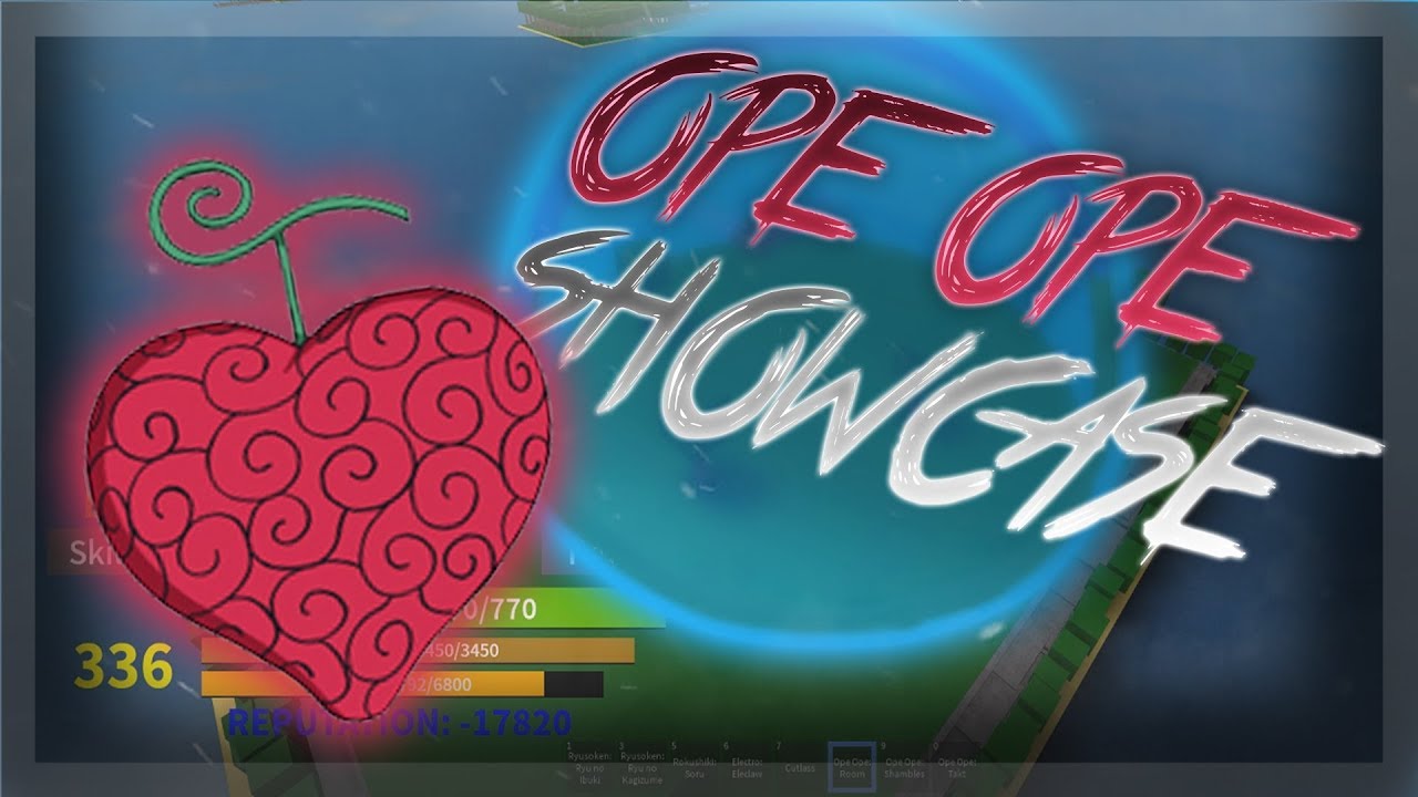 CONTROL CONTROL & OPE OPE DEVIL FRUIT SHOWCASE IN