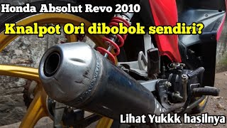 Knalpot Standar Bobokan Honda Absolute Revo (Bobok sendiri)