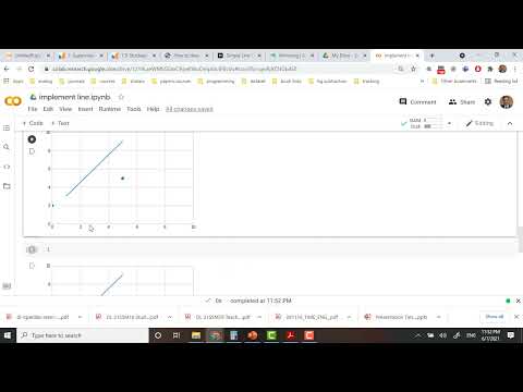 Linear regression from scratch Part 1(plot line with Colab) - YouTube