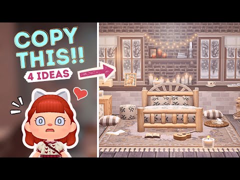 These 4 ACNH Interiors Will Fix Your Builder's Block! | Animal Crossing Speed Build