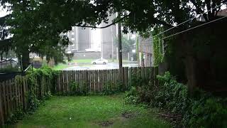 look at this video how close the lightning was to my house. (Lightning struckedfeet away)