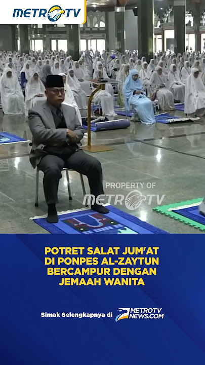 Saf Salat Jum'at di Ponpes Al Zaytun Bercampur dengan Wanita #shorts