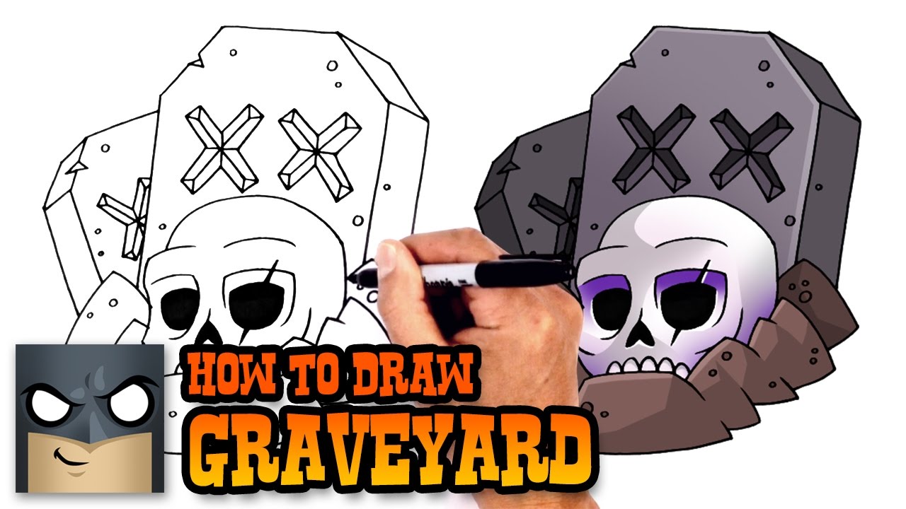 How To Draw Clash Royale Graveyard Youtube