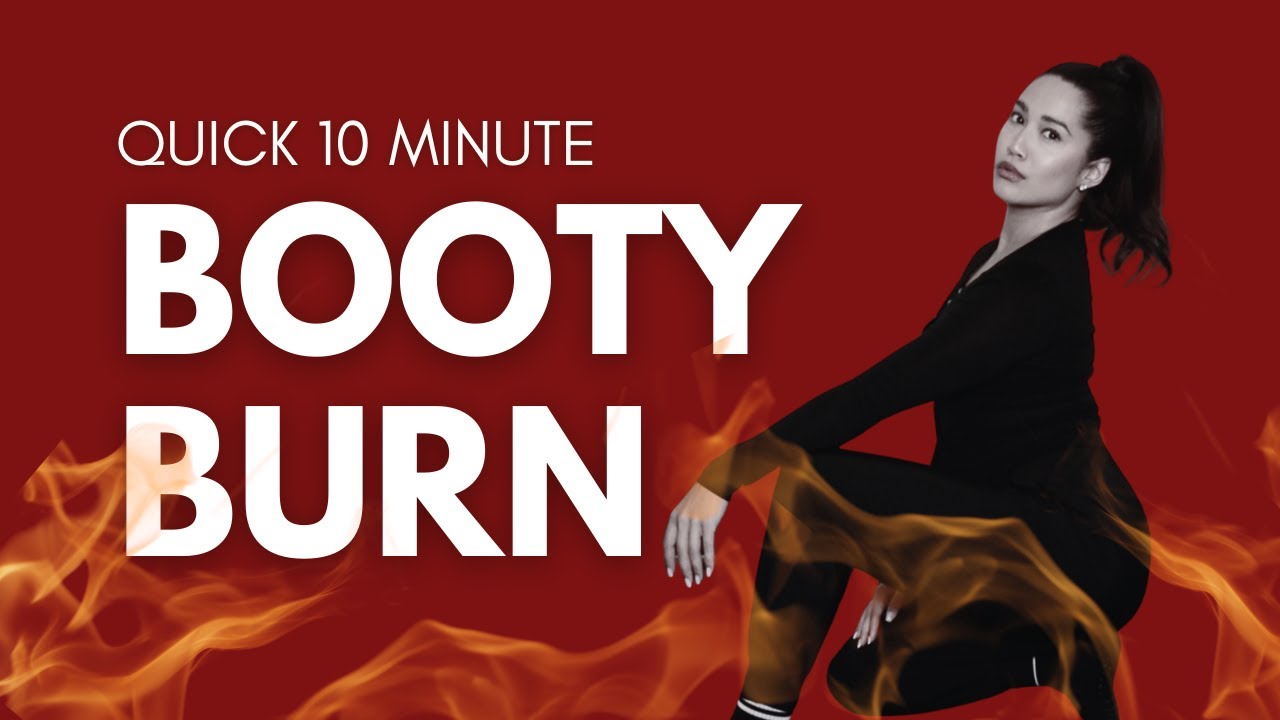 10 MIN QUICK BOOTY BURN WORKOUT | At Home | Small Space Friendly - YouTube