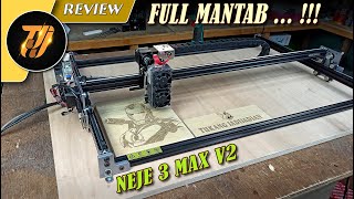 Mantab nih ngrakit dan nyobain mesin LASER ENGRAVER & CUTTER | NEJE 3 MAX V2