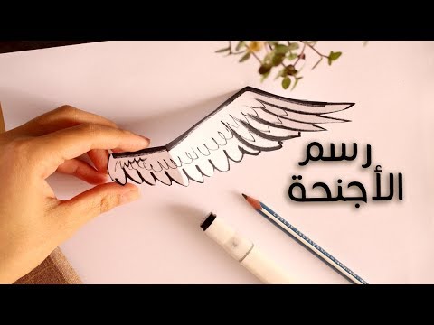 فيديو: كيفية رسم الأجنحة بقلم رصاص