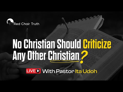 No criticism of Christians? Is this scriptural, or was Sadhu Selvaraj misunderstood? || Ita Udoh