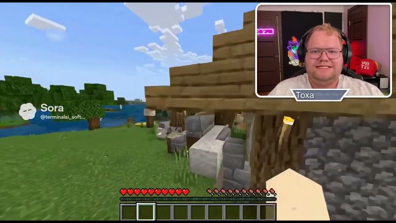Тоха играет в minecraft