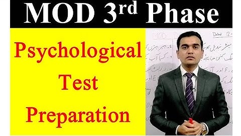 MOD Psychological Test Preparation | Ministry of Defence Next Phase | How to Pass Psychological