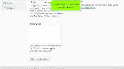 How to manage categories in WordPress