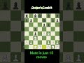 Mate in 15 moves.. Queen's Gambit !!