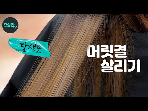 탈색한머리 <strong>매직으로</strong> 머릿결 살리는 방법 _요상한TV
