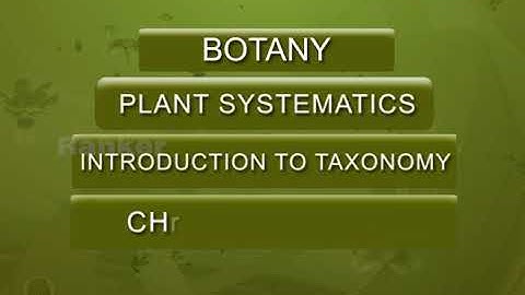 Chemotaxonomy | Introduction to Taxonomy | Plant Systematics | Botany | NEET 2023 | P. Janakiram
