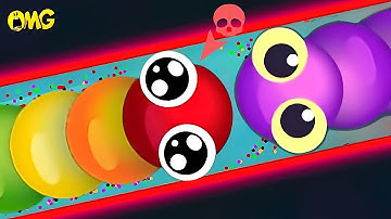snake.io🐍Rainbow snake skin🐍Rainbow snake party,Zero to Hero gameplay Snake Struggle