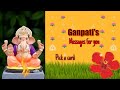 ✨ Pick a Card | Ganpati Bappa’s Special Message for You | Divine Guidance ✨