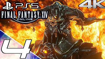 FINAL FANTASY XIV PS5 Gameplay Walkthrough Part 4 - Ramuh & Leviathan (A Realm Reborn) 4K 60FPS