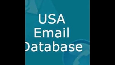 USA Consumer Email Addresses‎ Data Lists for Sale‎