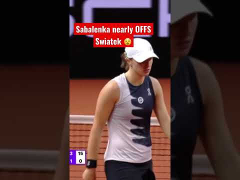 Aryna Sabalenka nearly HITS Iga Swiatek in Stuttgart final ?