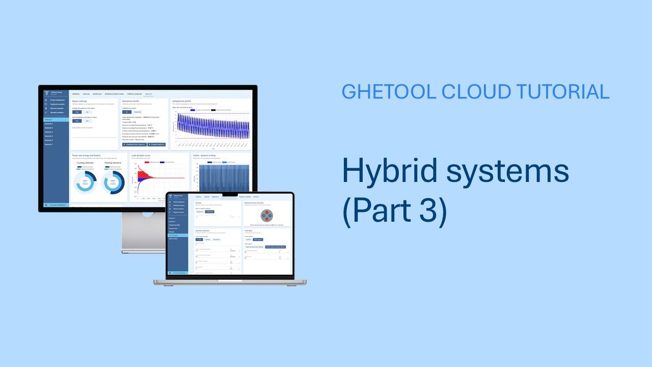 Hybrid systems (part 3) - Design hybrid geothermal systems with GHEtool Cloud