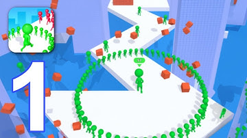 Circles Run 3D - Gameplay Walkthrough Part 1 - Ring Racer Revolution (Android/iOS)