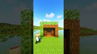 Minecraft:  EASIEST Starter House🏠 How to build / Tutorial #short