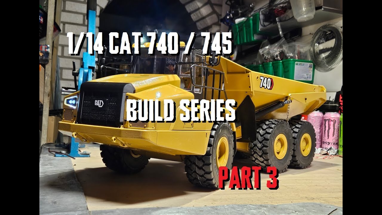 1/14 CAT 740\745 Сборка серии - ЧАСТЬ 3