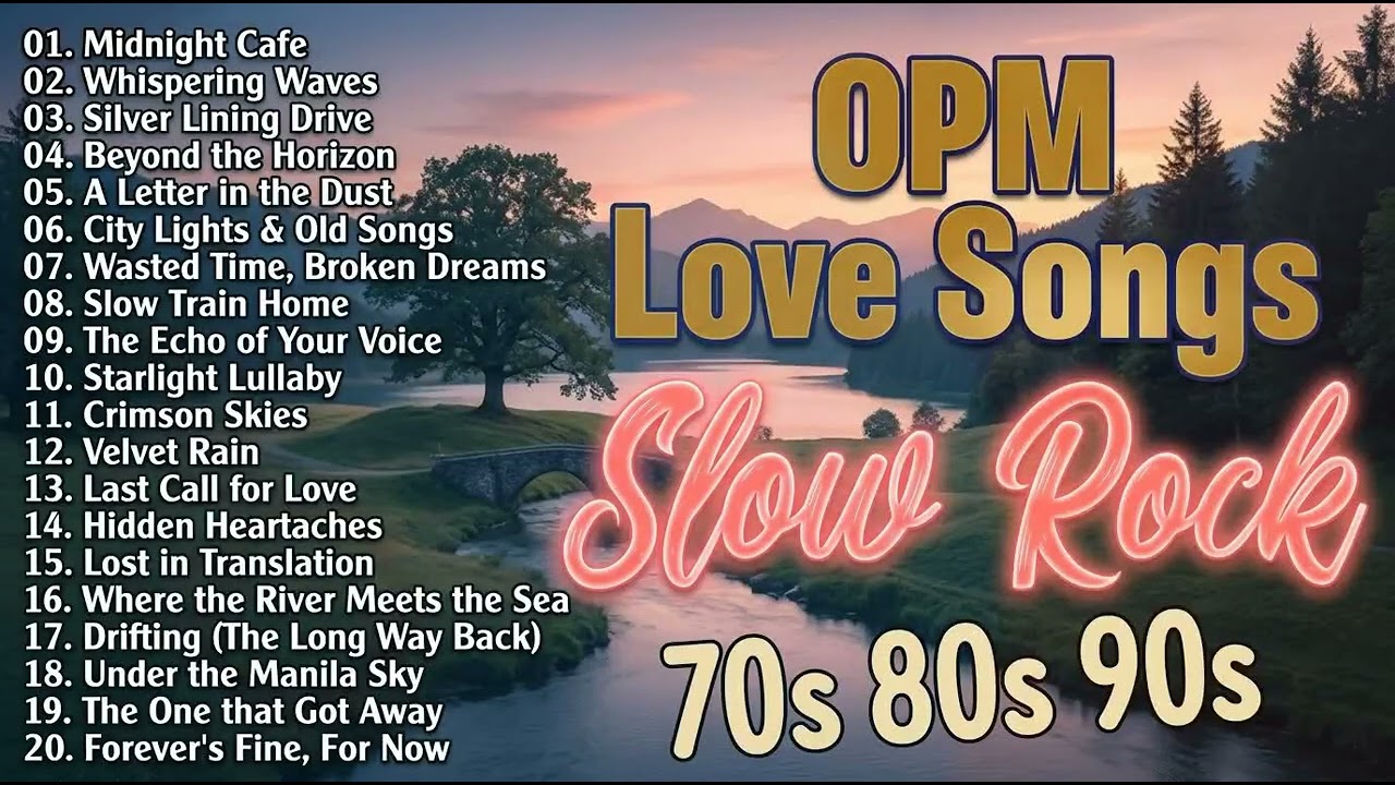 Best OPM Slow Rock Love Songs 🎧 Nonstop Pinoy Medley 70s 80s 90s