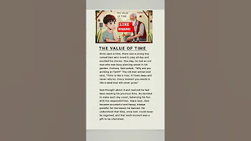 The Value Of Time English Moral Story Music Youtube Video Kidsstories 