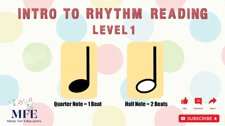 Intro to Rhythm Reading - Level 1 - Quarter Notes and Half Notes